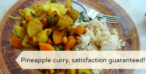 vegan sri lankan pineapple curry